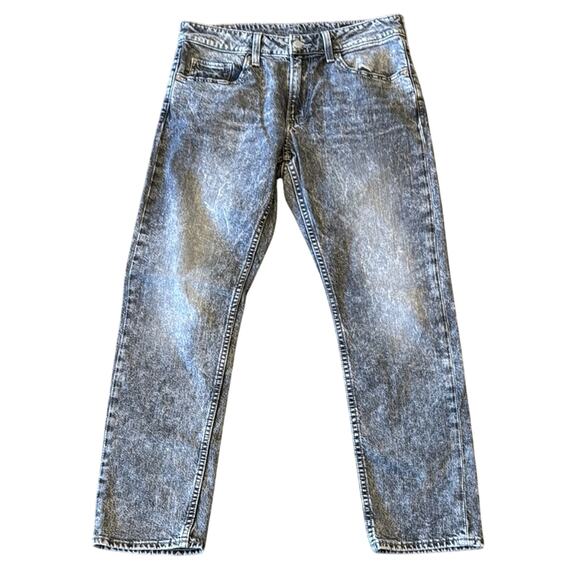 Bonobos Men's Slim Gray Acid Wash Jeans Size 31x30 - Picture 2 of 9